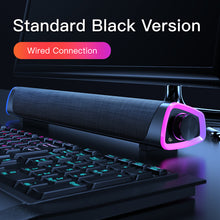 Load image into Gallery viewer, 4D Computer Speaker Bar Stereo Sound subwoofer Bluetooth Speaker For Macbook Laptop Notebook PC Music Player Wired Loudspeaker-Phones & Accessories-Homeoption Store