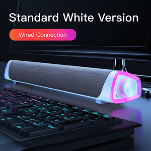 4D Computer Speaker Bar Stereo Sound subwoofer Bluetooth Speaker For Macbook Laptop Notebook PC Music Player Wired Loudspeaker-Phones & Accessories-Homeoption Store
