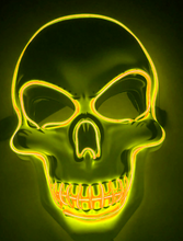 Load image into Gallery viewer, Halloween Skeleton Mask LED Glow Scary Mask-Home & Personal-Homeoption Store