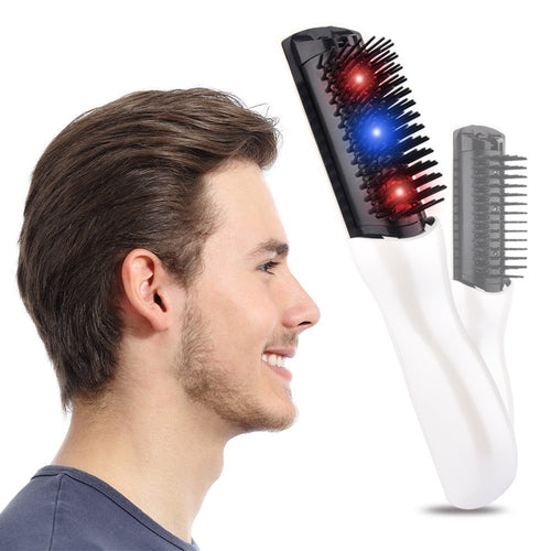 Electric Head Massage Comb Healthy Scalp Vibration Comb Portable Household Battery Massage Comb-Health & Beauty-Homeoption Store