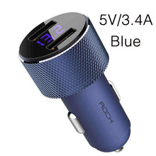 Load image into Gallery viewer, ROCK Mini Dual USB Car Charger LED Display-Phones & Accessories-Homeoption Store
