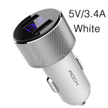 Load image into Gallery viewer, ROCK Mini Dual USB Car Charger LED Display-Phones & Accessories-Homeoption Store