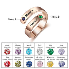 Load image into Gallery viewer, JewelOra Customize Birthstone Rings-Health & Beauty-Homeoption Store