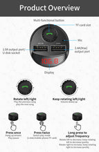 Load image into Gallery viewer, Dual USB Car Phone Bluetooth Charger-Phones & Accessories-Homeoption Store