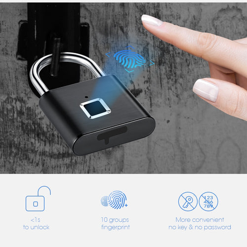 Fingerprint Smart Padlock-Security-Homeoption Store