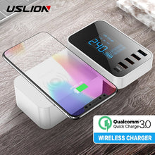Load image into Gallery viewer, Wireless USB Charger 5 Ports LED Display-Phones & Accessories-Homeoption Store