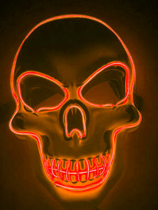 Halloween Skeleton Mask LED Glow Scary Mask-Home & Personal-Homeoption Store