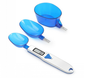 Digital Spoon Scale 500g/0.1g Electronic Measuring Kitchen Spoon with 3 Detachable Weighing Spoons-Home & Personal-Homeoption Store