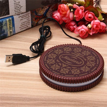 Load image into Gallery viewer, Portable Cookie Shape Cup Mat USB Power Supply Cable Heater Mat Drinks Warmer Tiny Mug Drink Coaster Vacuum Cup Pad 2020 New-Home &amp; Personal-Homeoption Store