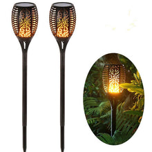 Load image into Gallery viewer, Solar Flame Flickering Garden Led Light Ip65 Outdoor Solar Tiki Torch Light Spotlights Landscape Decoration Led Lamp-Home &amp; Garden-Homeoption Store