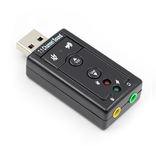 7.1 External USB Sound Card USB to Jack 3.5mm Headphone Audio Adapter Micphone Sound Card-Phones & Accessories-Homeoption Store