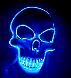 Halloween Skeleton Mask LED Glow Scary Mask-Home & Personal-Homeoption Store