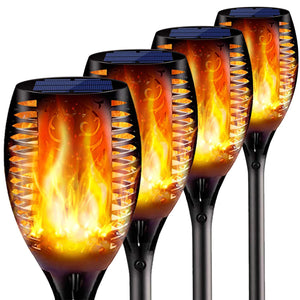 Solar Flame Flickering Garden Led Light Ip65 Outdoor Solar Tiki Torch Light Spotlights Landscape Decoration Led Lamp-Home & Garden-Homeoption Store