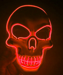 Halloween Skeleton Mask LED Glow Scary Mask-Home & Personal-Homeoption Store