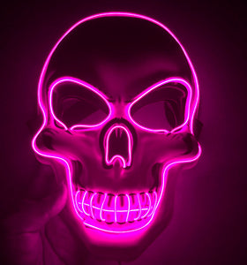 Halloween Skeleton Mask LED Glow Scary Mask-Home & Personal-Homeoption Store