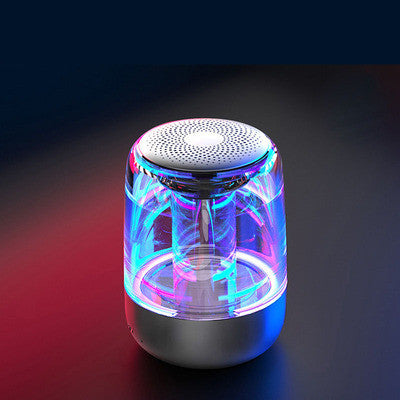 Mini bluetooth speaker, C7 crystal glass with LED-Home & Personal-Homeoption Store