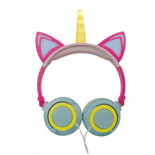 Load image into Gallery viewer, Glowing cat ears unicorn headphones-Home &amp; Garden-Homeoption Store