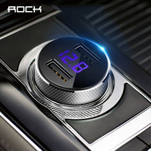 Load image into Gallery viewer, ROCK Mini Dual USB Car Charger LED Display-Phones &amp; Accessories-Homeoption Store