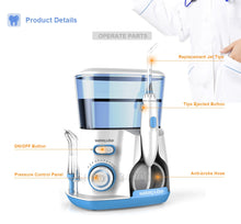 Load image into Gallery viewer, Waterpulse V300G Oral Irrigator 5pcs Tips Dental Water Flosser Electric Cleaner 800ml Oral Hygiene Dental Flosser Water Flossing-Homeoption Store