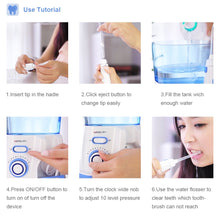 Load image into Gallery viewer, Waterpulse V300G Oral Irrigator 5pcs Tips Dental Water Flosser Electric Cleaner 800ml Oral Hygiene Dental Flosser Water Flossing-Homeoption Store