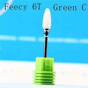 Milling Cutter For Manicure Ceramic Mill Manicure Machine Set Cutter For Pedicure Electric Nail Files Nail Drill Bit Feecy-Homeoption Store
