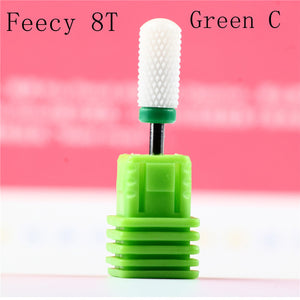 Milling Cutter For Manicure Ceramic Mill Manicure Machine Set Cutter For Pedicure Electric Nail Files Nail Drill Bit Feecy-Homeoption Store