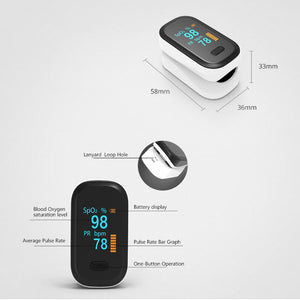 Yongrow Medical Fingertip Pulse Oximeter Digital Pulse Oximeter Blood Oxygen Saturation Monitor Health Care Spo2 PR-Homeoption Store