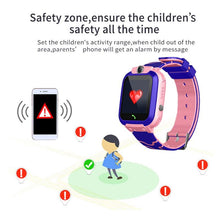 Load image into Gallery viewer, Children Smart Watch Camera Lighting Touch Screen SOS Call Touch Screen LBS Tracking Location Finder Kids Baby Smart Watch-Homeoption Store