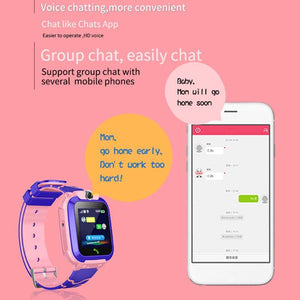 Children Smart Watch Camera Lighting Touch Screen SOS Call Touch Screen LBS Tracking Location Finder Kids Baby Smart Watch-Homeoption Store