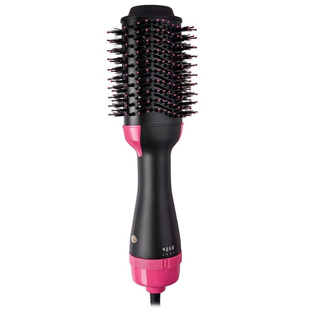 Styling Brush Hair Straightener Curler-Health & Beauty-Homeoption Store