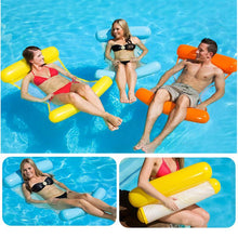 Load image into Gallery viewer, Insta Water Lounger Foldable backrest floating drainage on inflatable hammock water lounge chair water floating chair-Homeoption Store