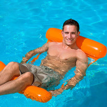 Load image into Gallery viewer, Insta Water Lounger Foldable backrest floating drainage on inflatable hammock water lounge chair water floating chair-Homeoption Store