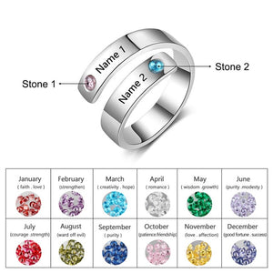 JewelOra Customize Birthstone Rings-Health & Beauty-Homeoption Store