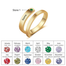 Load image into Gallery viewer, JewelOra Customize Birthstone Rings-Health &amp; Beauty-Homeoption Store