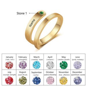 JewelOra Customize Birthstone Rings-Health & Beauty-Homeoption Store