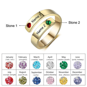 JewelOra Customize Birthstone Rings-Health & Beauty-Homeoption Store