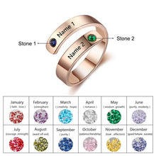 Load image into Gallery viewer, JewelOra Customize Birthstone Rings-Health &amp; Beauty-Homeoption Store