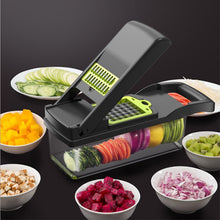 Load image into Gallery viewer, Mandoline Vegetable Fruit Slicer Grater Cutter Peeler Multifunctional Potato Peeler Carrot Grater Drain Basket Kitchen Tool-Homeoption Store