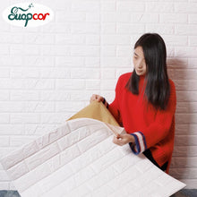 Load image into Gallery viewer, Self adhesive Waterproof TV Background Brick Wallpapers 3D Wall Sticker Living Room Wallpaper Mural Bedroom Decorative Stickers-Homeoption Store