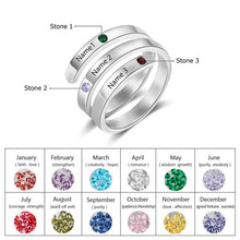 Load image into Gallery viewer, JewelOra Customize Birthstone Rings-Health &amp; Beauty-Homeoption Store