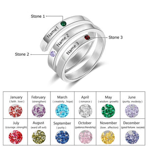 JewelOra Customize Birthstone Rings-Health & Beauty-Homeoption Store