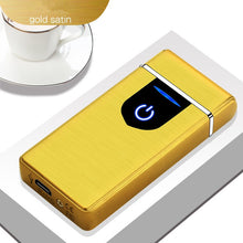 Load image into Gallery viewer, New Double Plasma Arc Lighter Windproof Electronic USB Recharge Cigarette Smoking Electric Lighter-Homeoption Store