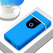 Load image into Gallery viewer, New Double Plasma Arc Lighter Windproof Electronic USB Recharge Cigarette Smoking Electric Lighter-Homeoption Store