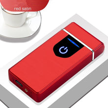 Load image into Gallery viewer, New Double Plasma Arc Lighter Windproof Electronic USB Recharge Cigarette Smoking Electric Lighter-Homeoption Store
