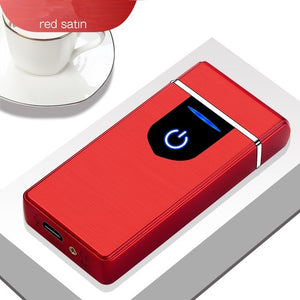 New Double Plasma Arc Lighter Windproof Electronic USB Recharge Cigarette Smoking Electric Lighter-Homeoption Store