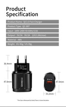 Load image into Gallery viewer, USLION Quick Charge QC 3.0 USB US EU Charger Universal Mobile Phone Charger Wall Fast Charging Adapter For iPhone Samsung Xiaomi-Homeoption Store