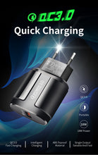 Load image into Gallery viewer, USLION Quick Charge QC 3.0 USB US EU Charger Universal Mobile Phone Charger Wall Fast Charging Adapter For iPhone Samsung Xiaomi-Homeoption Store