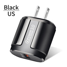 Load image into Gallery viewer, USLION Quick Charge QC 3.0 USB US EU Charger Universal Mobile Phone Charger Wall Fast Charging Adapter For iPhone Samsung Xiaomi-Homeoption Store