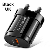 Load image into Gallery viewer, USLION Quick Charge QC 3.0 USB US EU Charger Universal Mobile Phone Charger Wall Fast Charging Adapter For iPhone Samsung Xiaomi-Homeoption Store