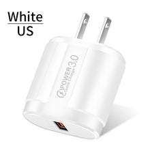 Load image into Gallery viewer, USLION Quick Charge QC 3.0 USB US EU Charger Universal Mobile Phone Charger Wall Fast Charging Adapter For iPhone Samsung Xiaomi-Homeoption Store